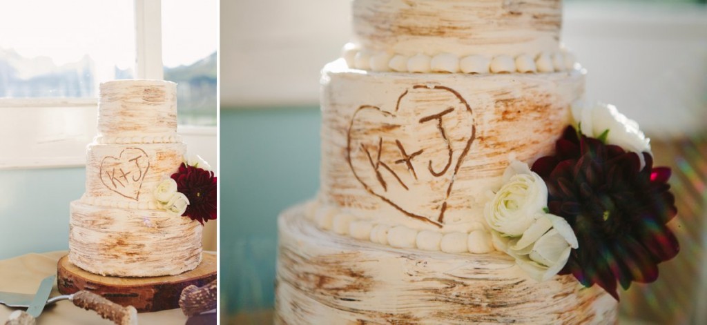 Glacier National Park Wedding Photos Cake