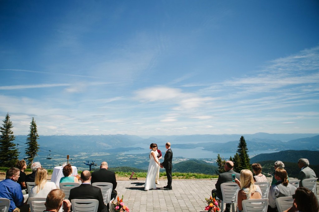 Schweitzer Mountain Sandpoint ID Wedding Photos Ceremony