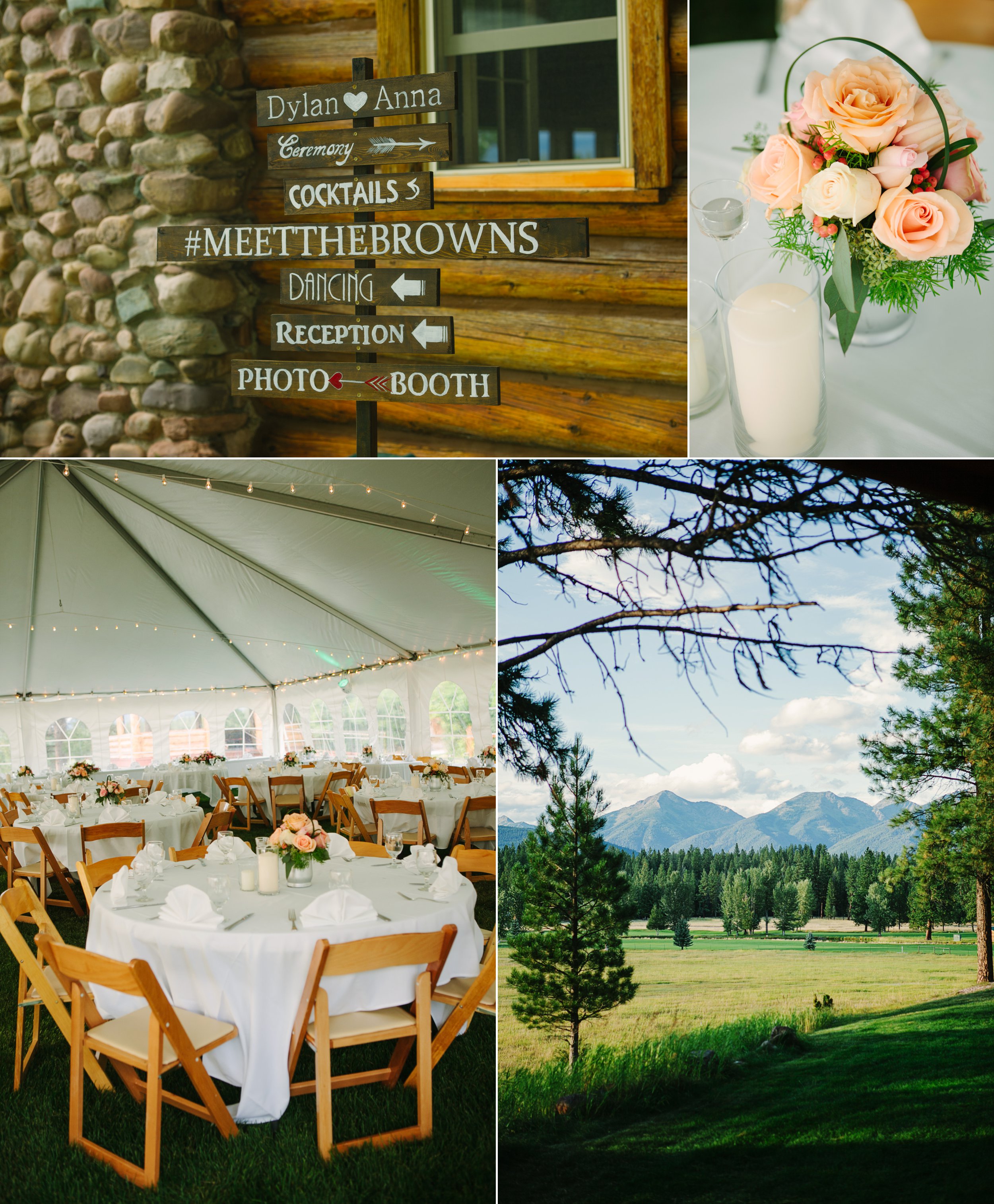 Double Arrow Resort Seeley Lake MT Wedding Photos Details