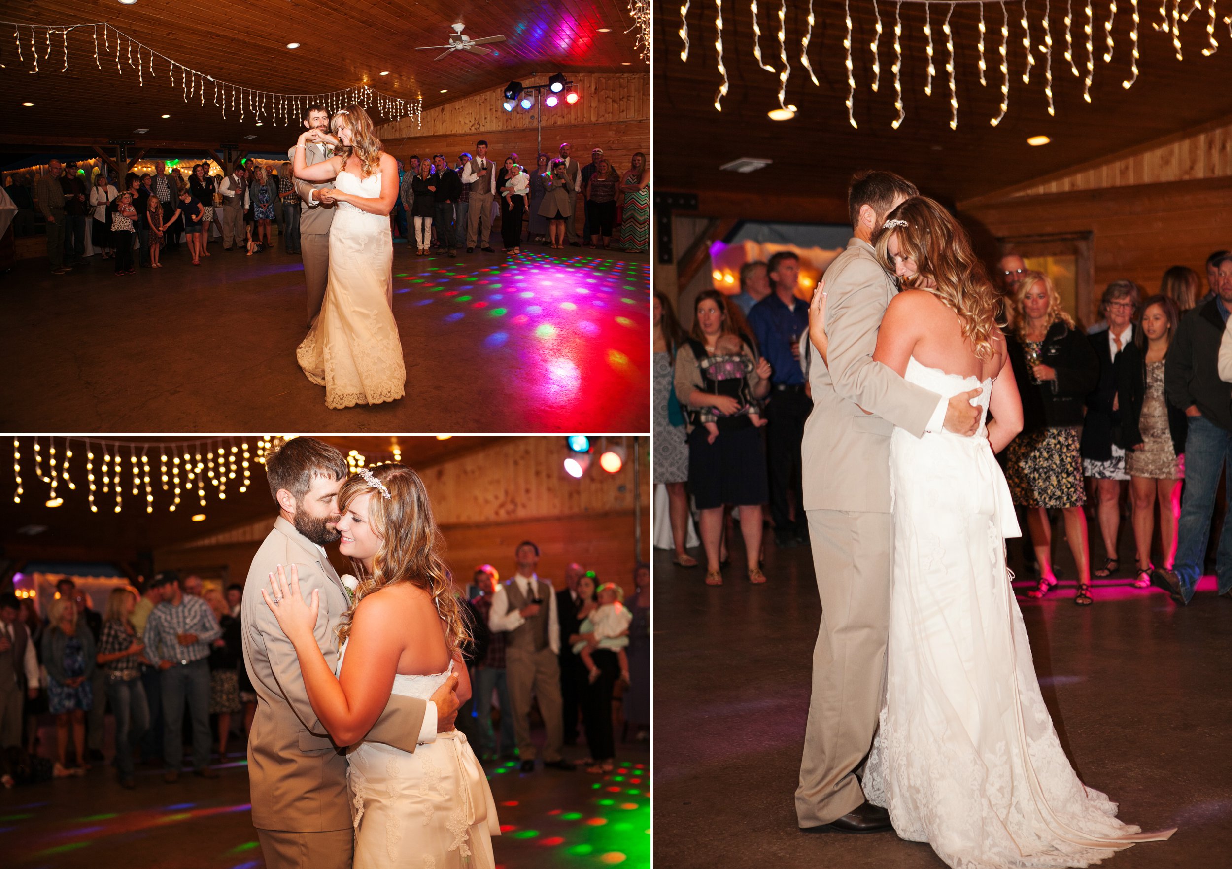 Double Arrow Resort Seeley Lake MT Wedding Photos Couple Dancing