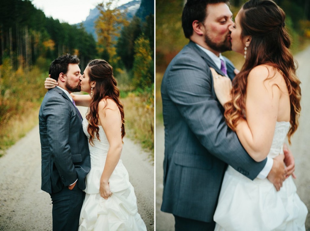 Vancouver BC Wedding Photos Couple Kissing