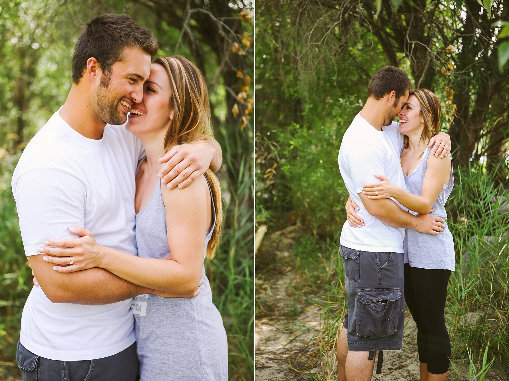 Missoula MT Summer Secret Proposal Couple Laughing