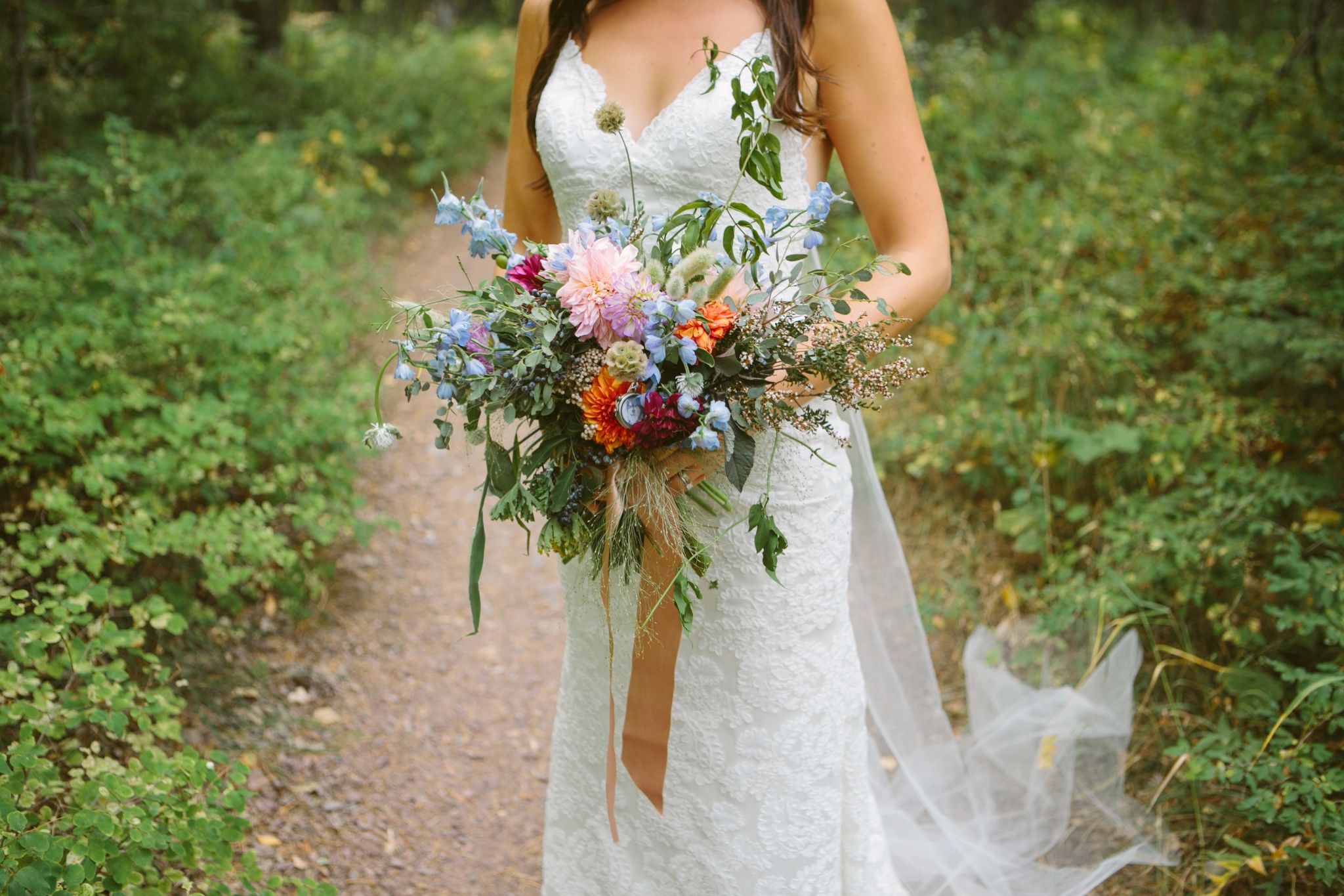 Glacier National Park Wedding Bride Wildflower Bouquet