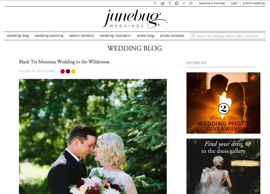 Junebug Weddings Feature Backyard Missoula MT Wedding
