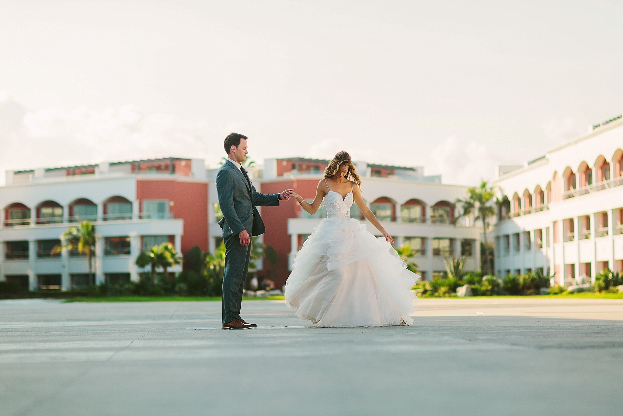 Hard Rock Hotel Riviera Puerto Adventuras Mexico Bride and Groom Dancing