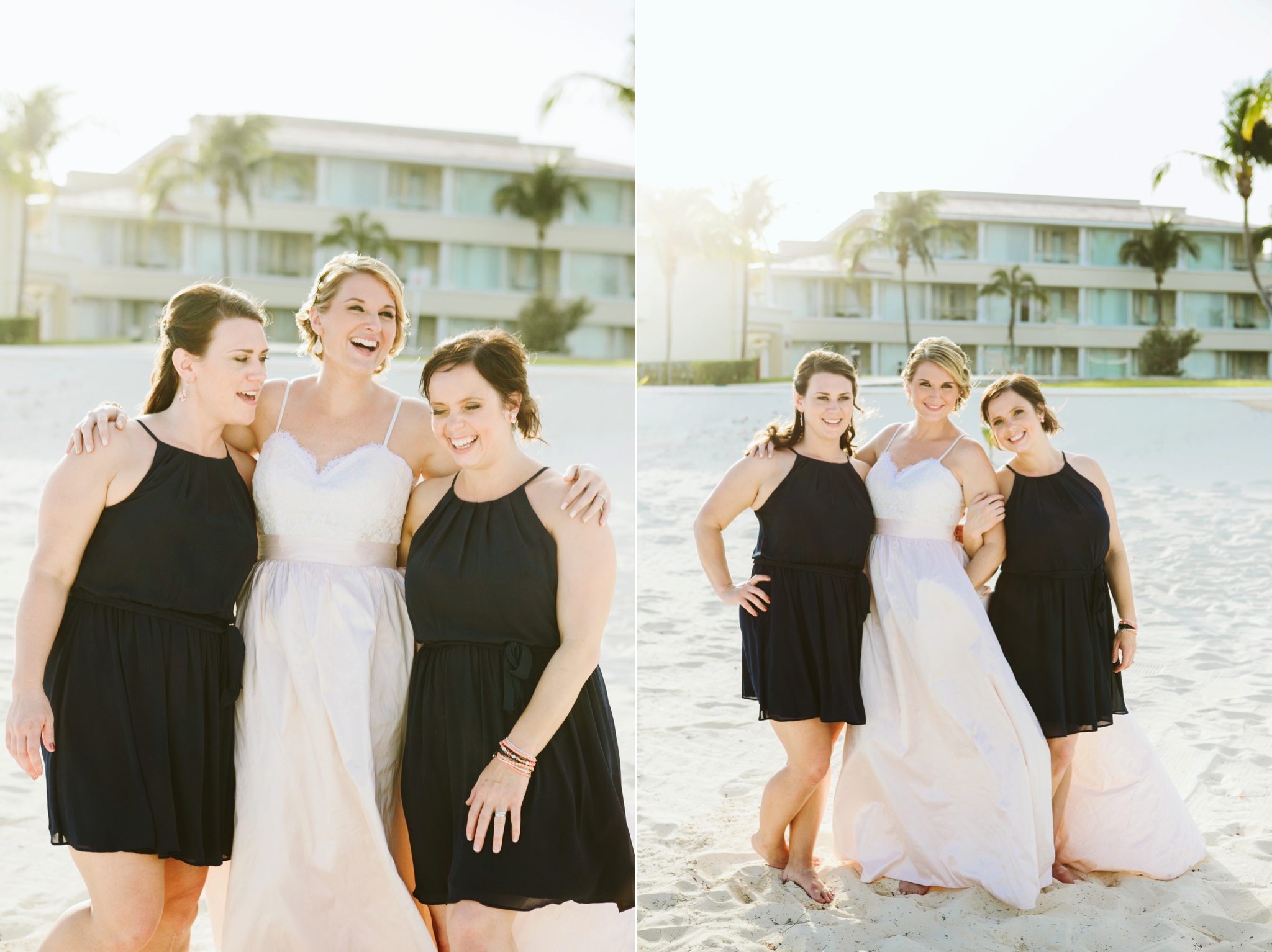 Moon Palace Resort Cancun Mexico Wedding Photos Bride with Bridesmaids