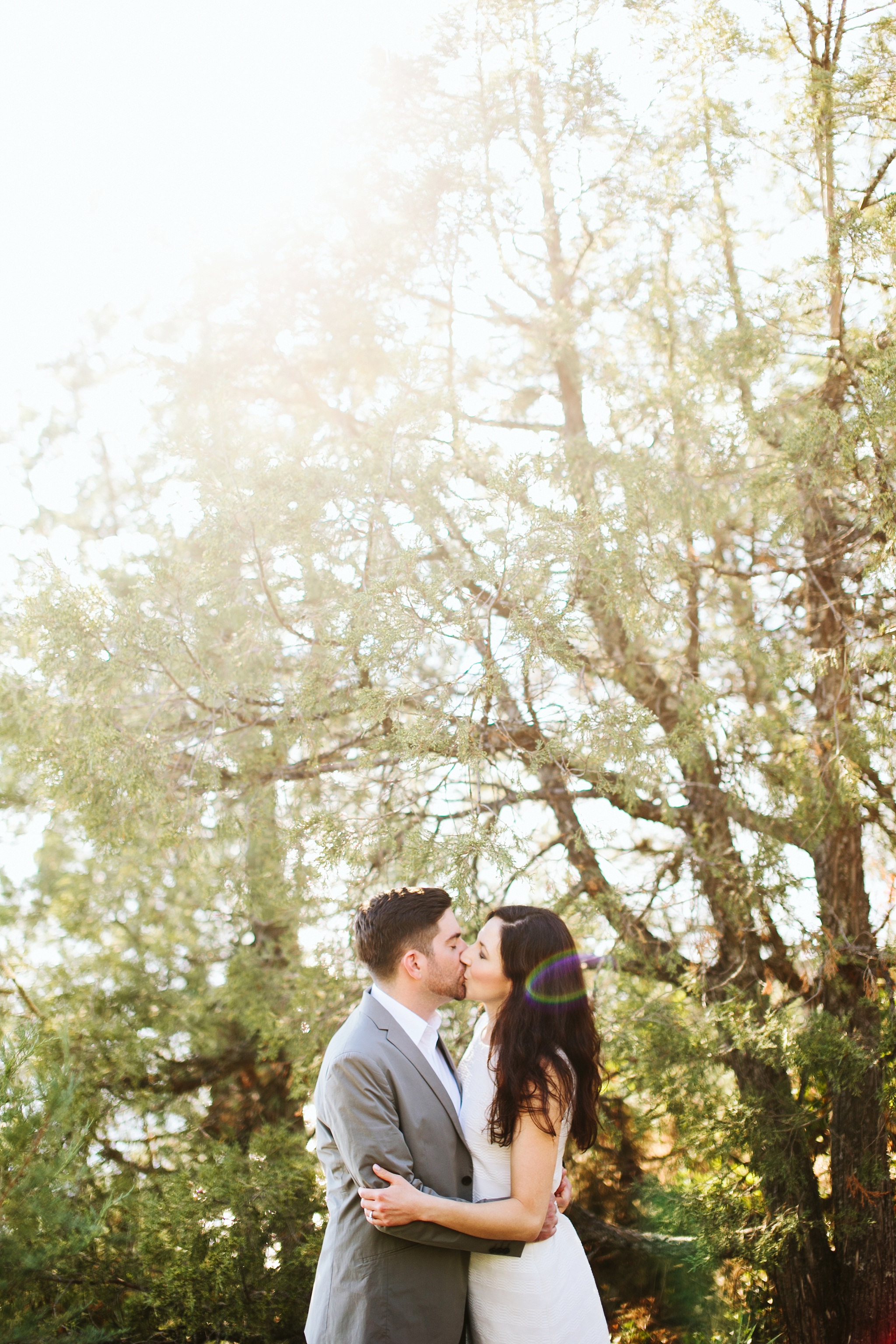 Bigfork MT Engagement Photo Wayfarer Park Couple Kissing