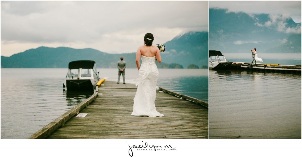 Harrison Hot Springs Vancouver BC Wedding Photos Couple First Look