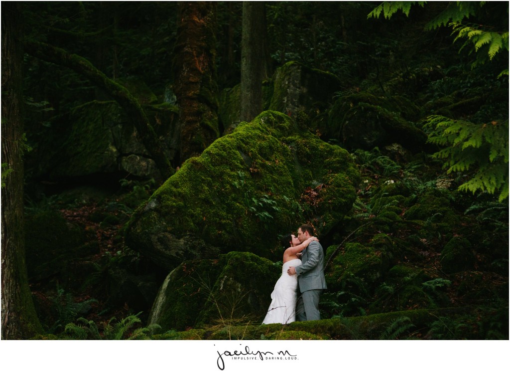 Harrison Hot Springs Vancouver BC Wedding Photos Couple Kissing