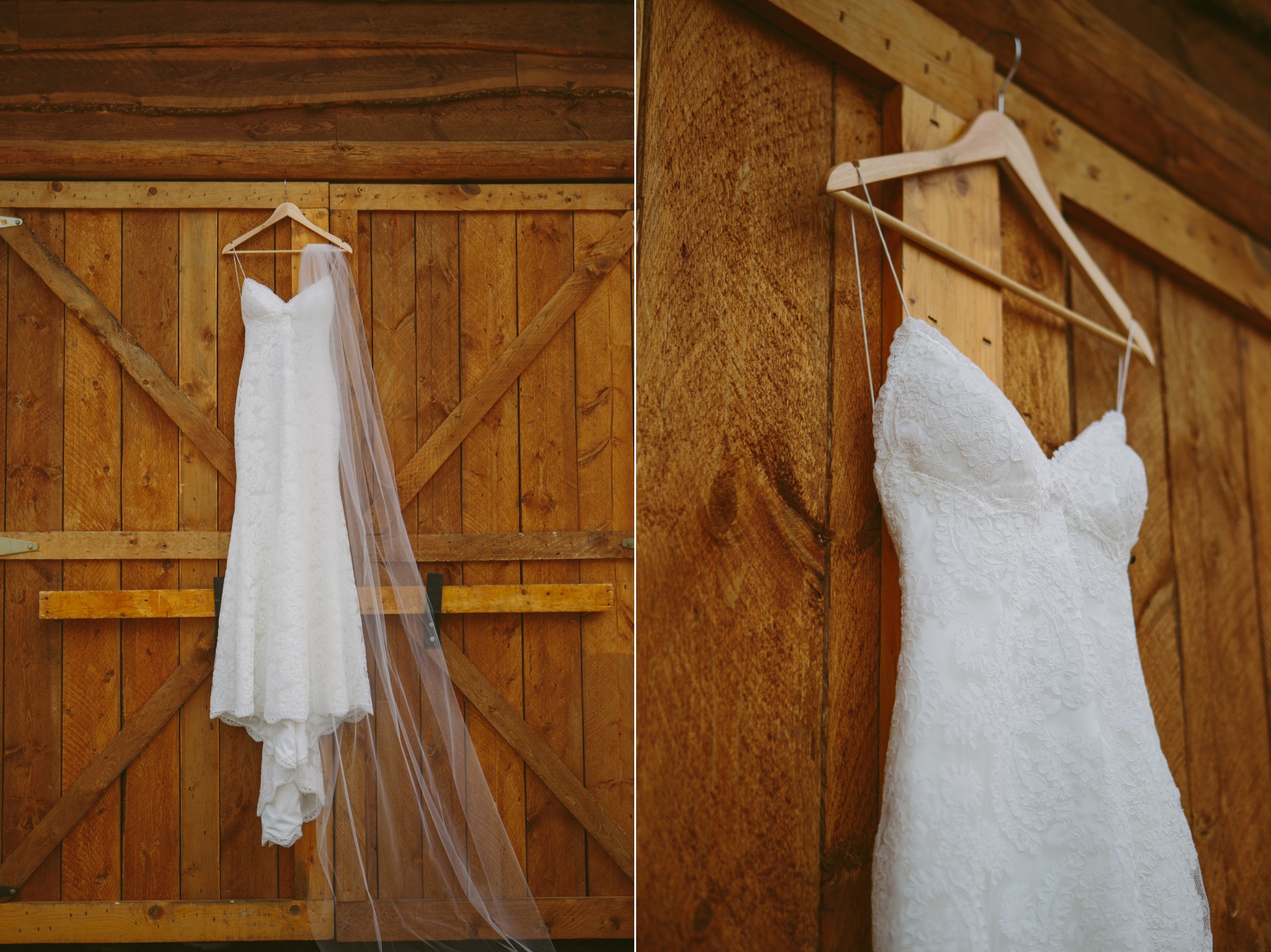 Glacier Outdoor Raft Center Wedding Dress Hanging