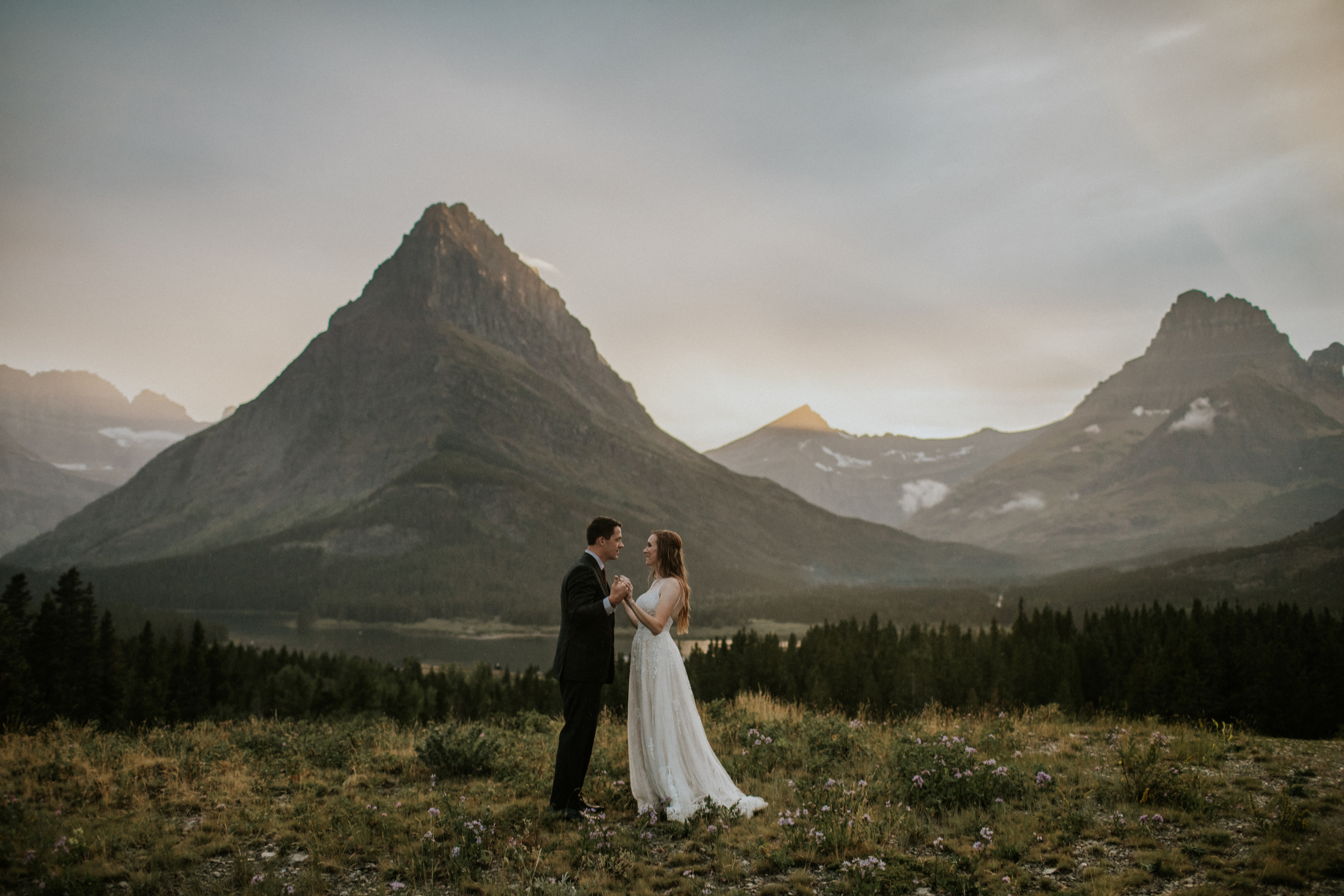 Many Glacier Hotel Mountain Intimate Wedding