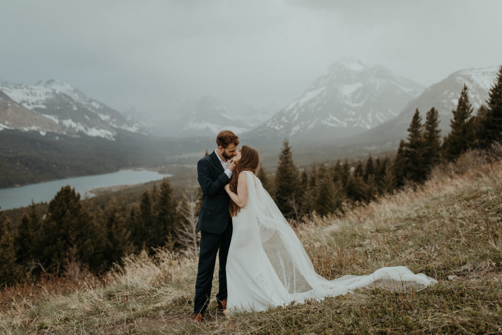 Windy Moody East Glacier Elopement | Montana Wedding Photographer ...