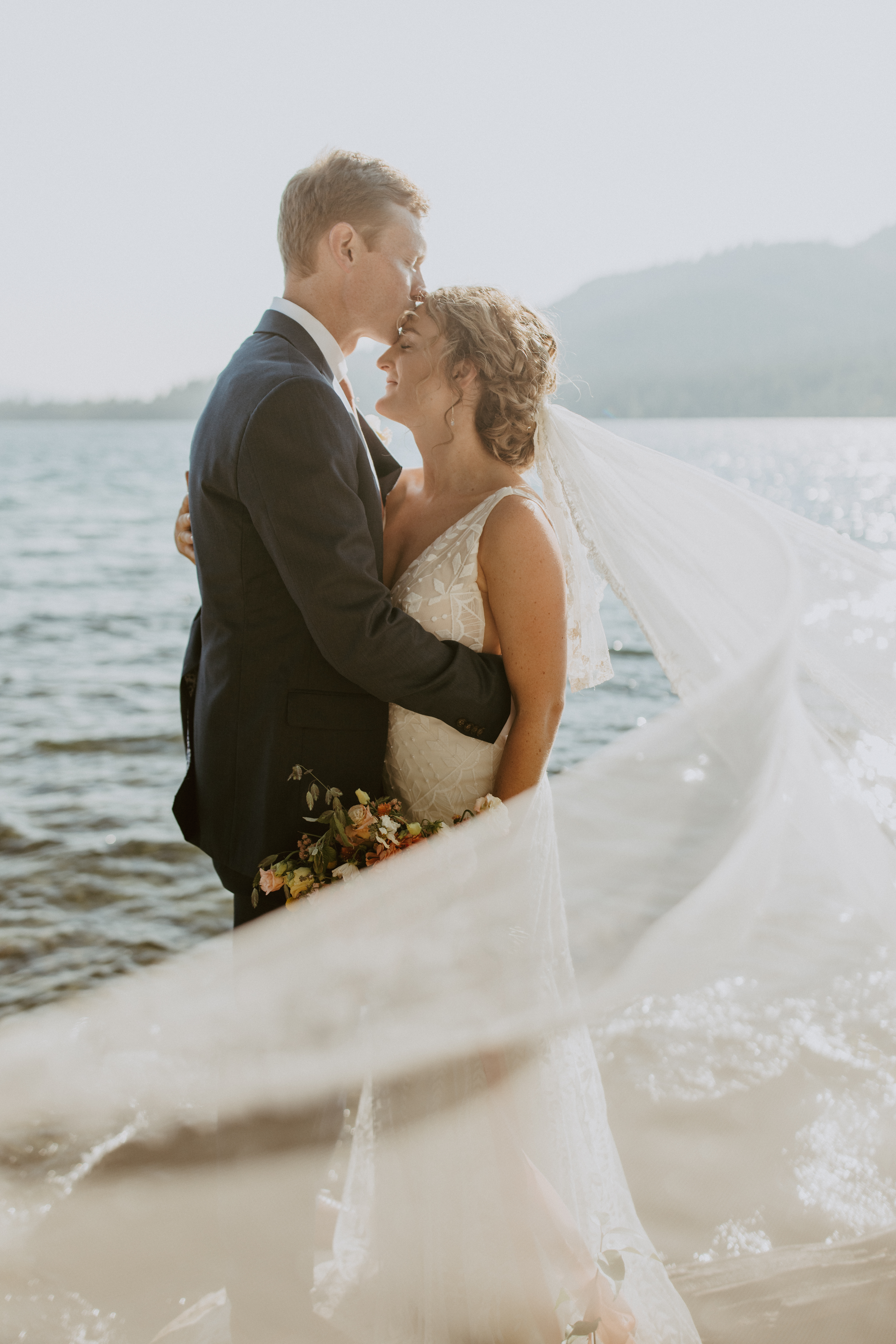 The dreamiest summer camp themed wedding on Flathead Lake in MT