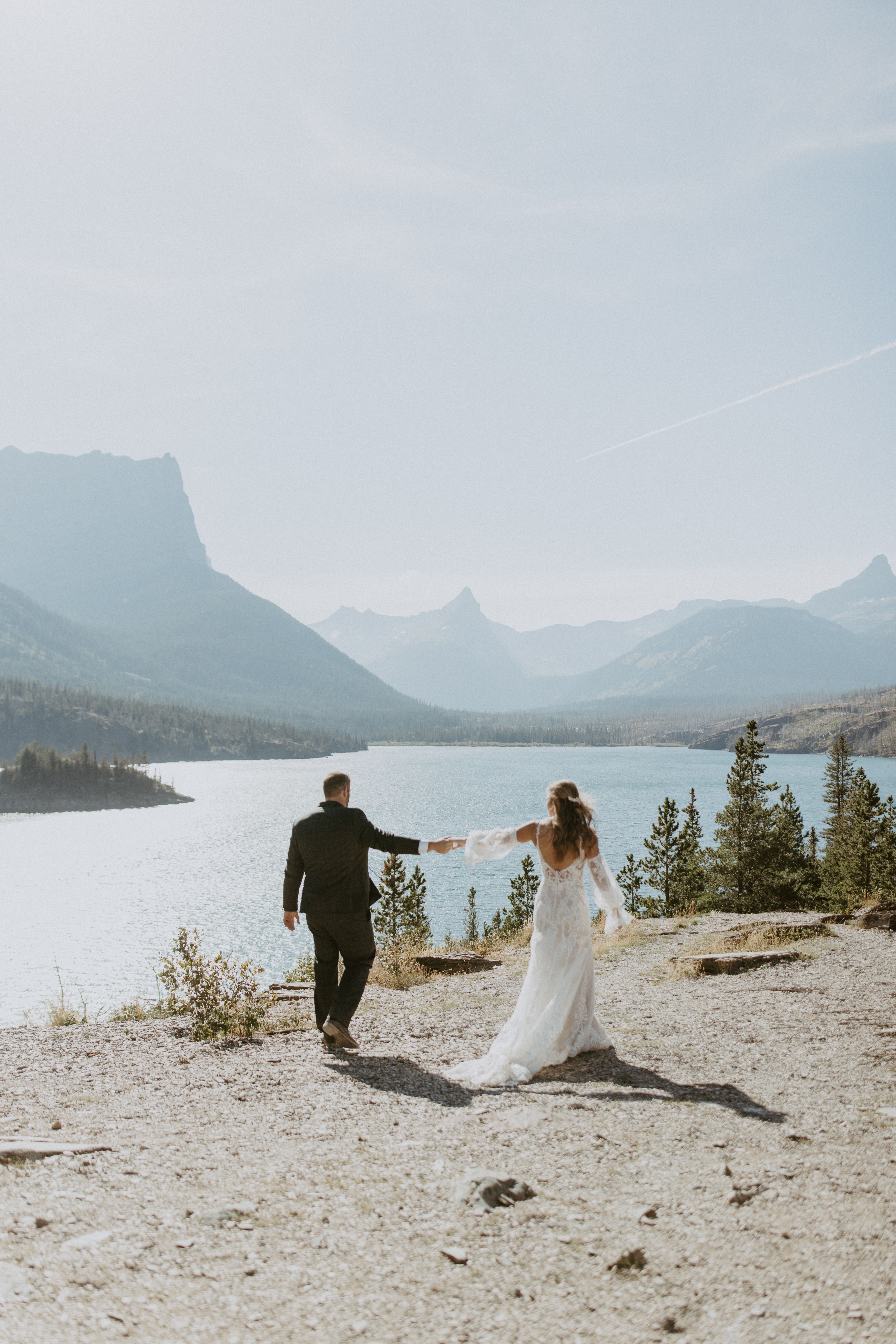 Dreamy Glacier National Park elopement with a little hiking + magic.